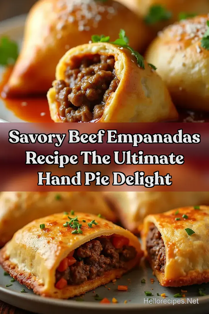 Savory Beef Empanadas Recipe The Ultimate Hand Pie Delight
