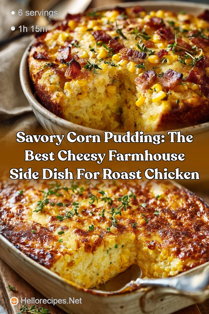 Savory Corn Pudding: The Best Cheesy Farmhouse Side Dish for Roast Chicken