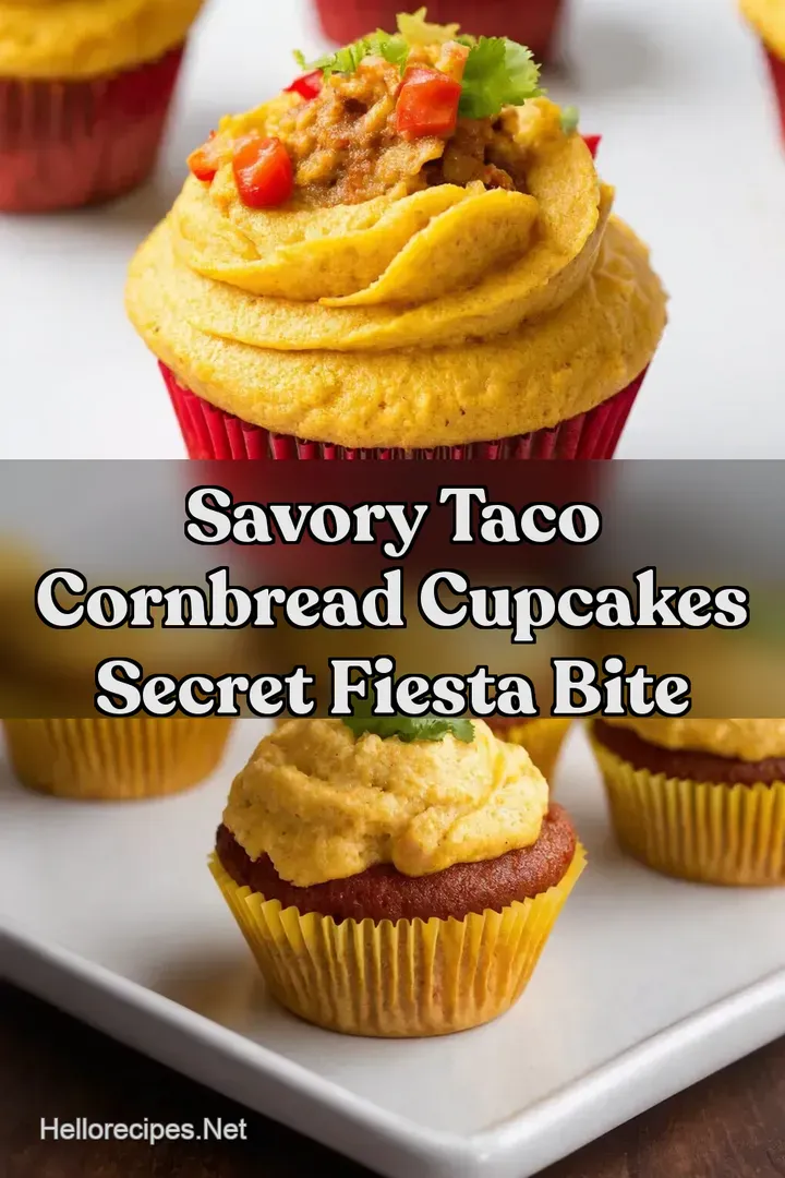 Savory Taco Cornbread Cupcakes Secret Fiesta Bite