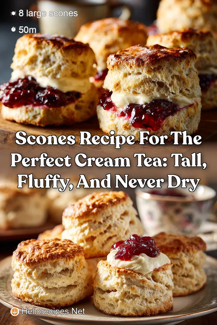 Scones Recipe for the Perfect Cream Tea: Tall Fluffy and Never Dry