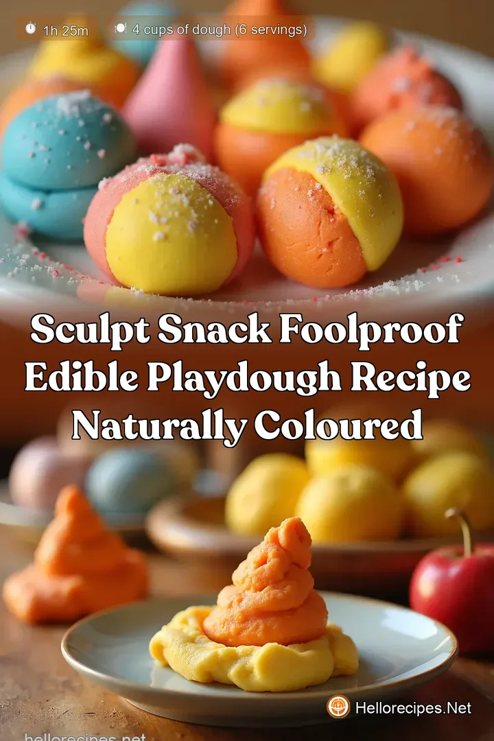 Sculpt Snack Foolproof Edible Playdough Recipe Naturally Coloured