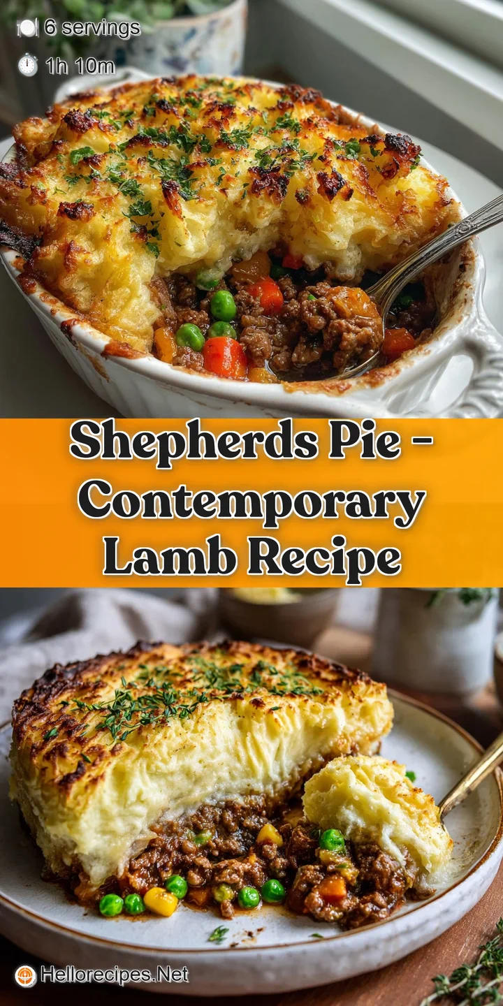 Close-up of a shepherd's pie. Fluffy, golden-brown parsnip crust reveals a glimpse of the rich, savory filling below.