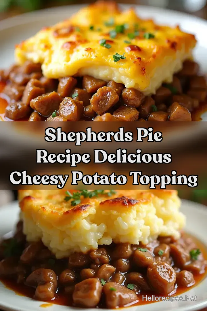 Shepherds Pie Recipe Delicious Cheesy Potato Topping