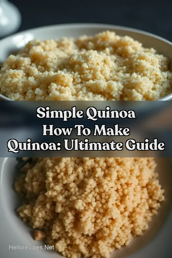 Simple Quinoa How to Make Quinoa: Ultimate Guide