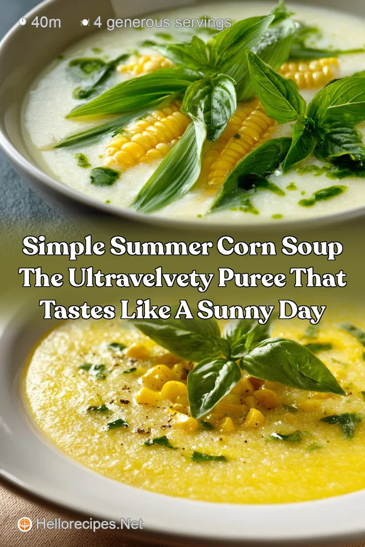 Simple Summer Corn Soup The ultravelvety puree that tastes like a sunny day