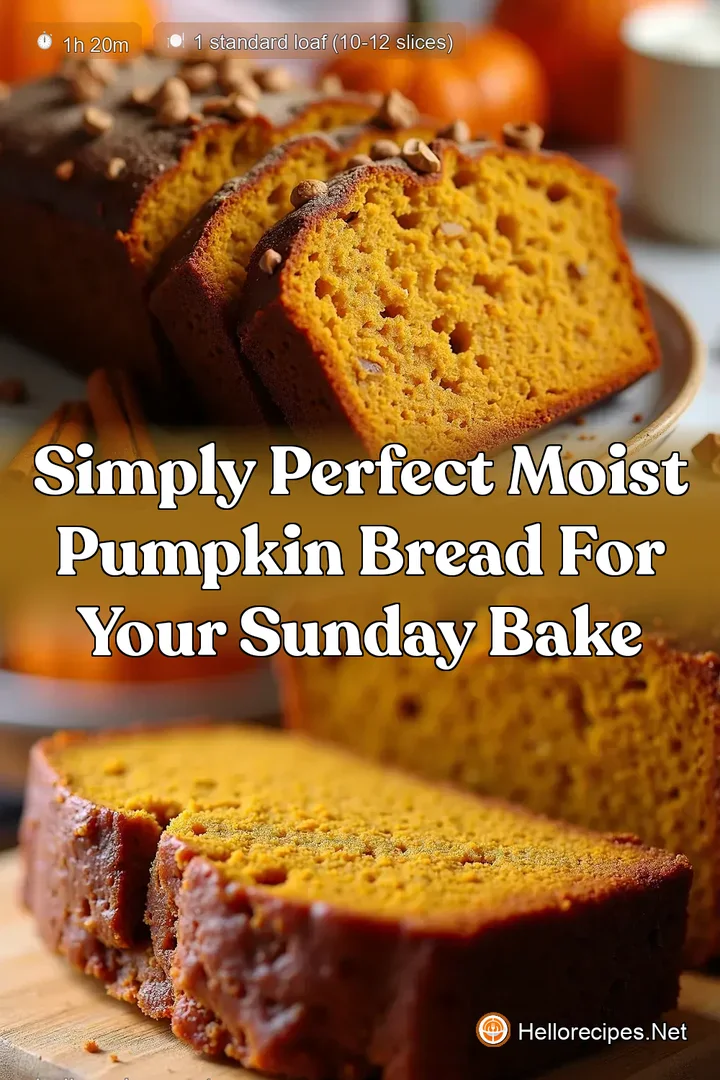 Simply Perfect Moist Pumpkin Bread For Your Sunday Bake