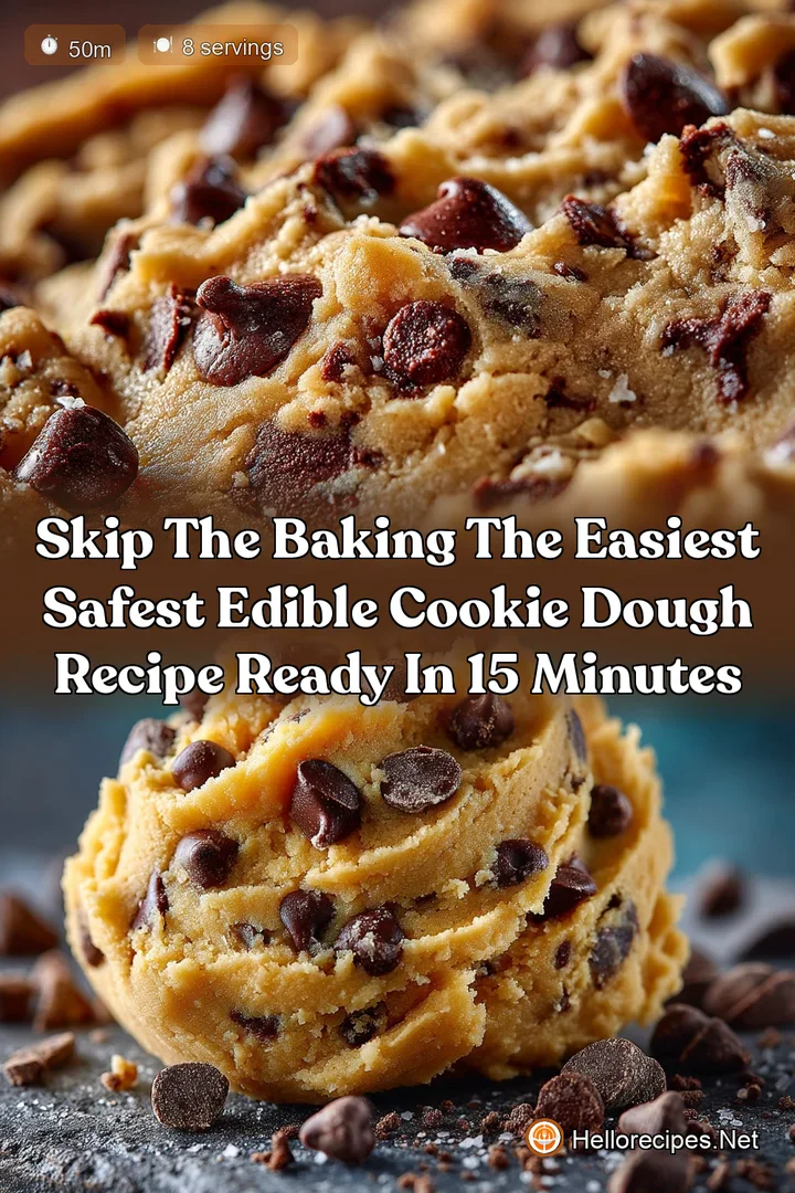 Skip the baking The Easiest Safest Edible Cookie Dough Recipe Ready in 15 Minutes