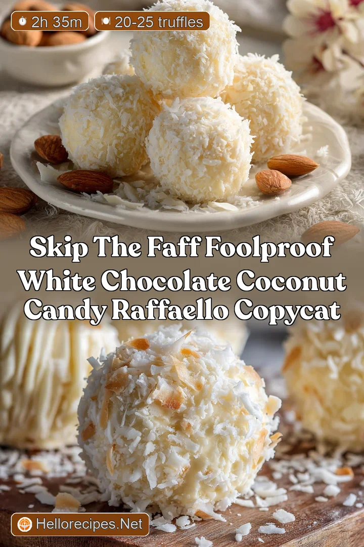 Skip the Faff Foolproof White Chocolate Coconut Candy Raffaello Copycat