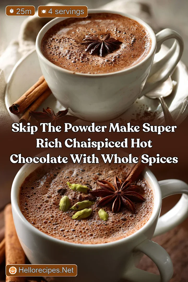Skip the Powder Make Super Rich ChaiSpiced Hot Chocolate with Whole Spices