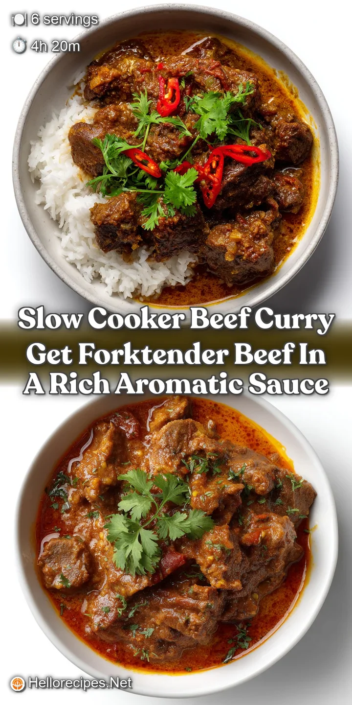 Slow Cooker Beef Curry Get ForkTender Beef in a Rich Aromatic Sauce