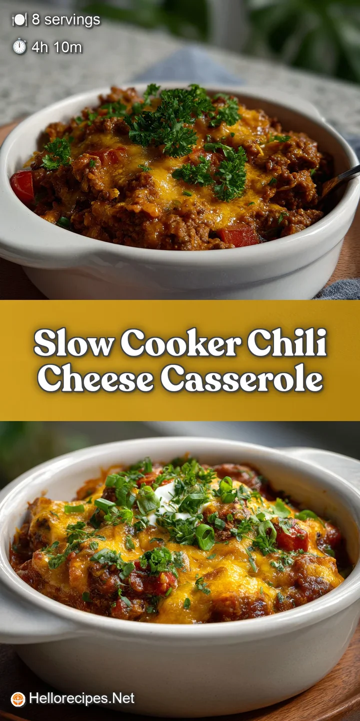 Close-up of a spoonful of chili cheese casserole, highlighting the rich, saucy chili and the perfectly melted, slightly br...