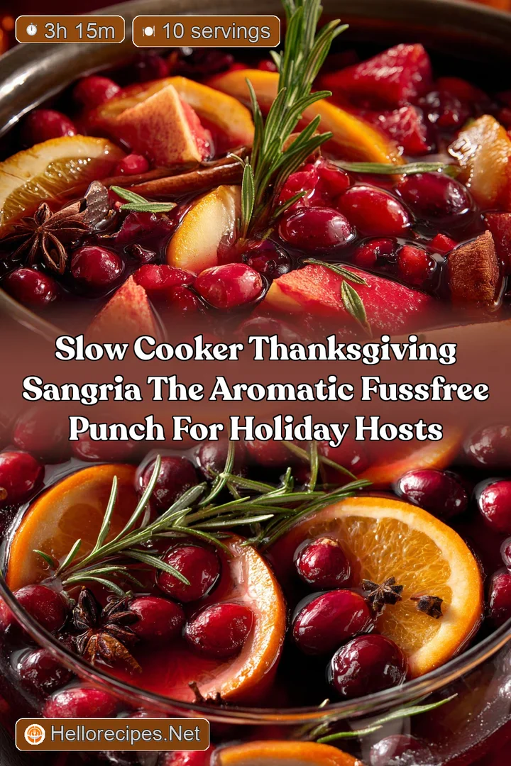 Slow Cooker Thanksgiving Sangria The Aromatic FussFree Punch for Holiday Hosts