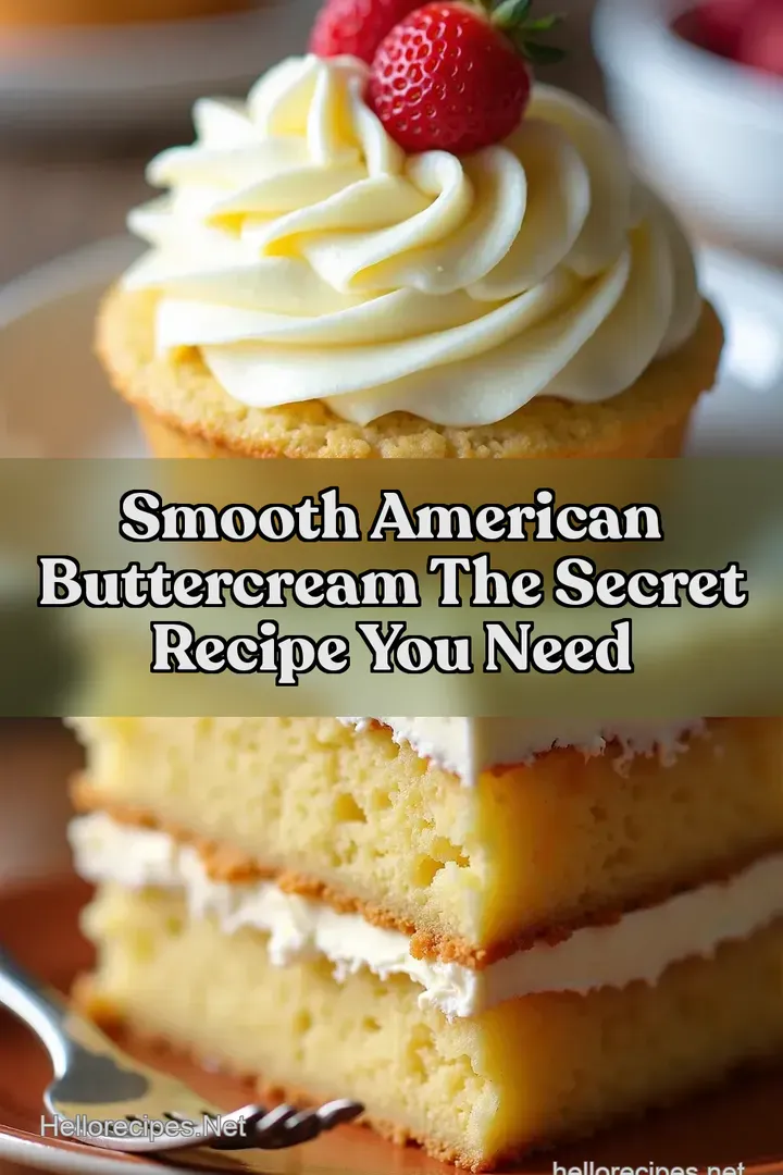 Smooth American Buttercream The Secret Recipe You Need