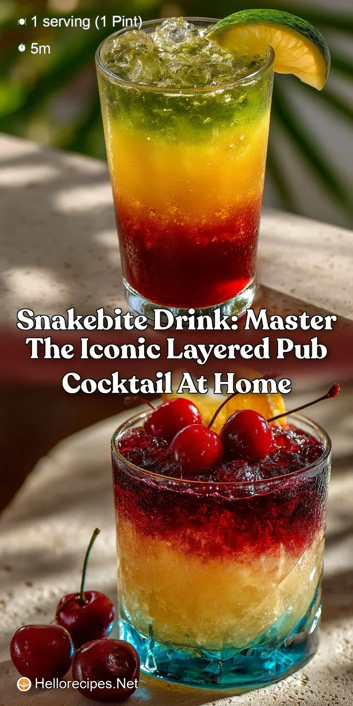 Snakebite Drink: Master the Iconic Layered Pub Cocktail at Home