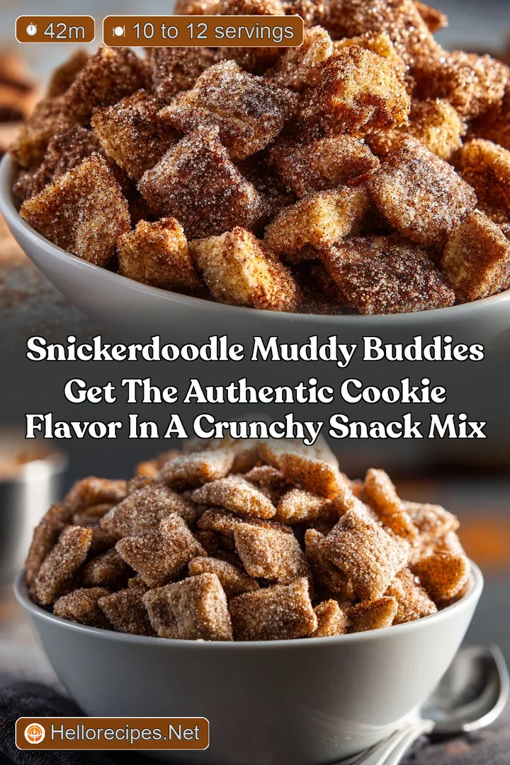 Snickerdoodle Muddy Buddies Get the Authentic Cookie Flavor in a Crunchy Snack Mix