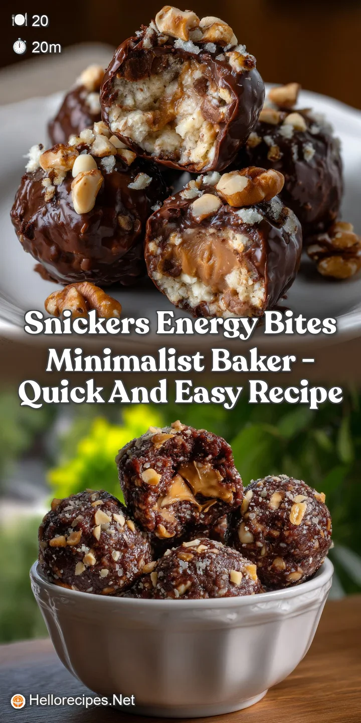 Snickers Energy Bites Minimalist Baker - Quick and Easy Recipe