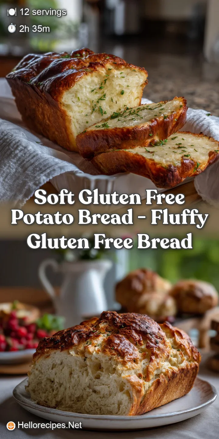 Soft Gluten Free Potato Bread - Fluffy Gluten Free Bread