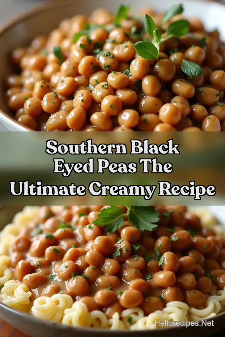Southern Black Eyed Peas The Ultimate Creamy Recipe