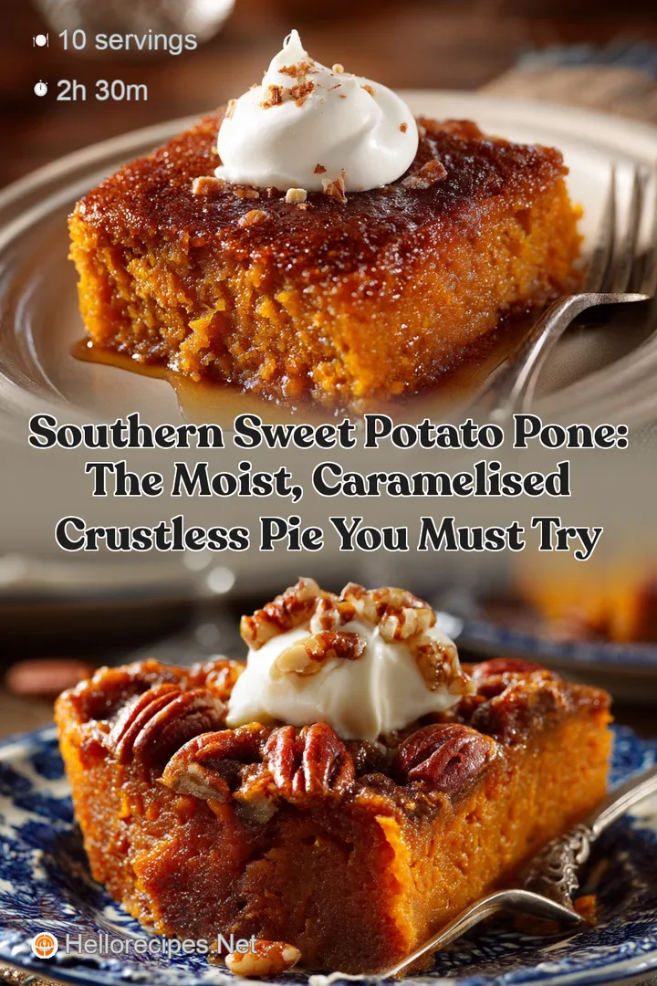 Southern Sweet Potato Pone: The Moist Caramelised Crustless Pie You Must Try