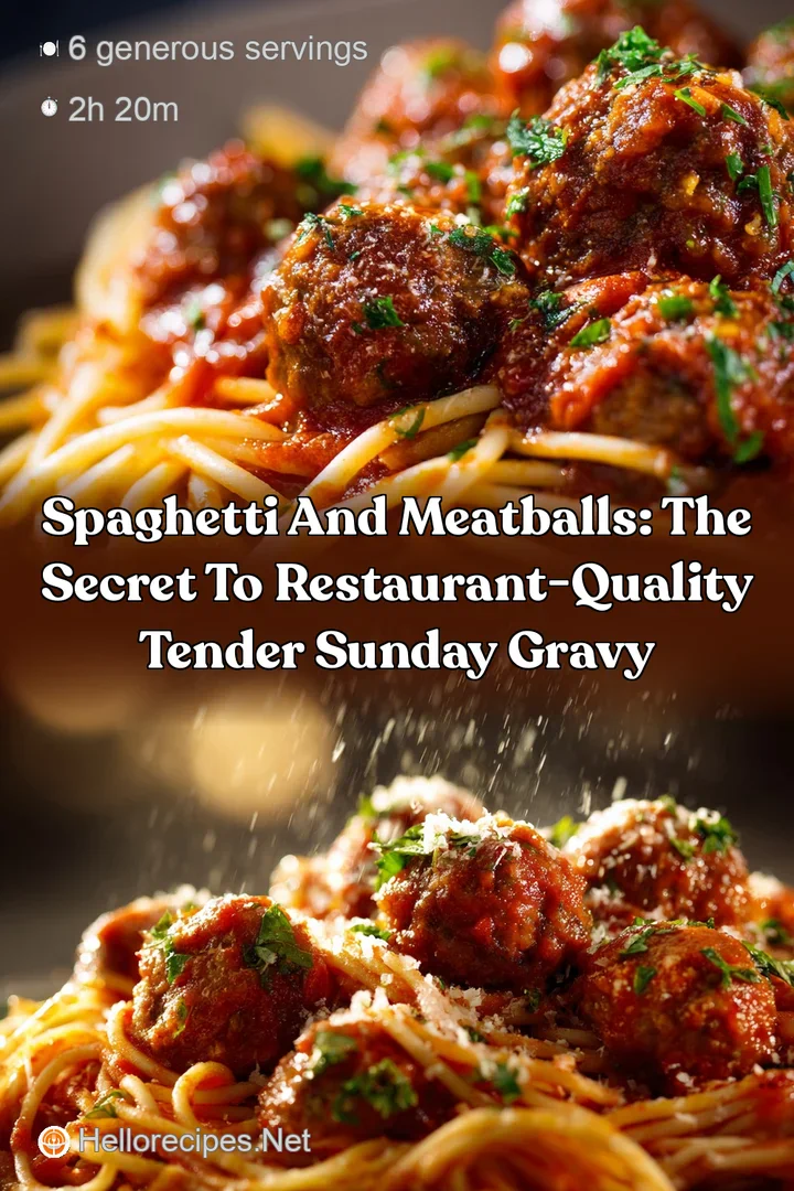 Spaghetti and Meatballs: The Secret to Restaurant-Quality Tender Sunday Gravy