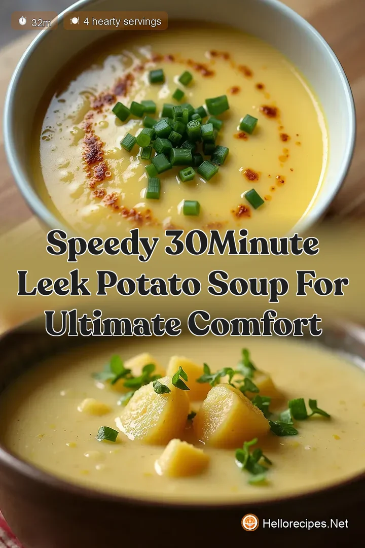 Speedy 30Minute Leek Potato Soup for Ultimate Comfort