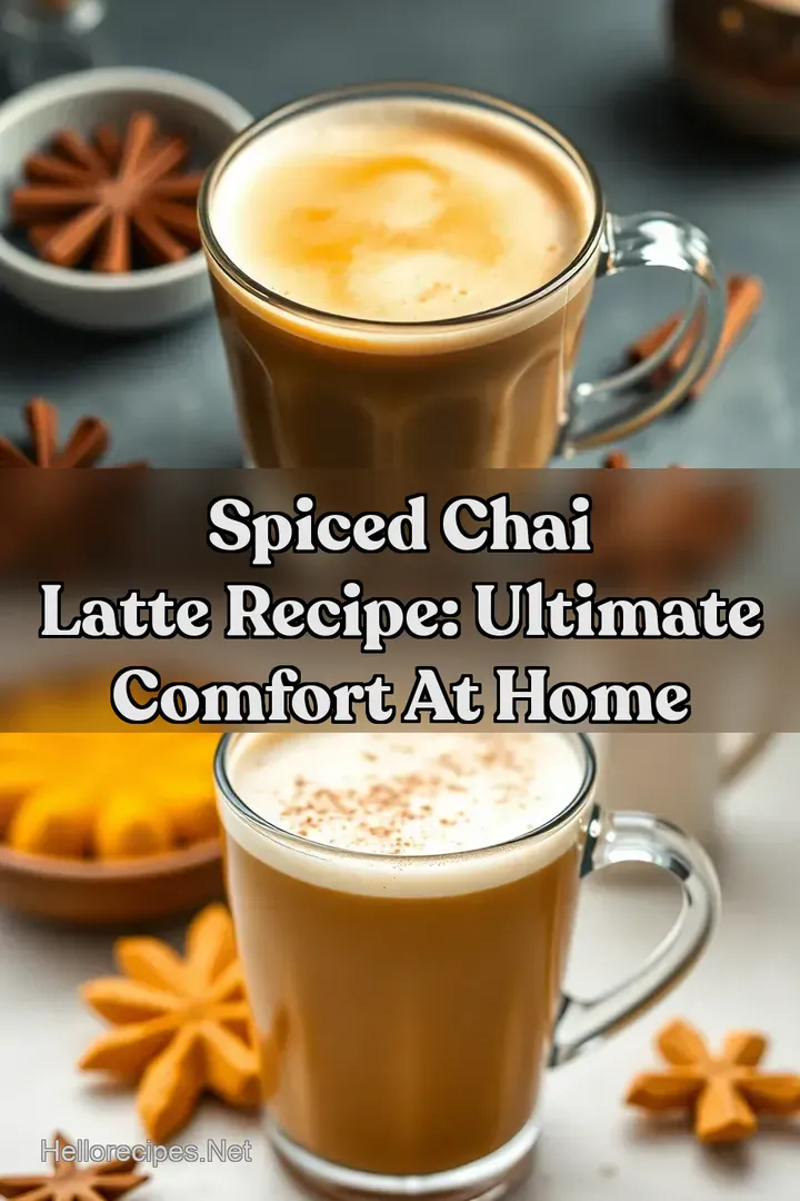 Spiced Chai Latte Recipe: Ultimate Comfort at Home : PIN FOR LATER Spiced Chai Latte Recipe: Ultimate Comfort at Home