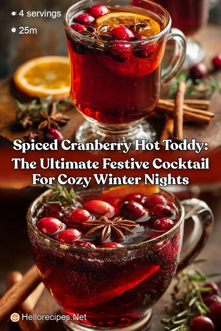 Spiced Cranberry Hot Toddy: The Ultimate Festive Cocktail for Cozy Winter Nights