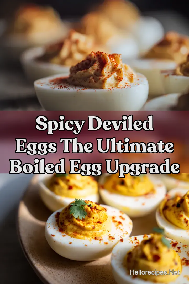 Spicy Deviled Eggs The Ultimate Boiled Egg Upgrade : PIN FOR LATER Spicy Deviled Eggs The Ultimate Boiled Egg Upgrade