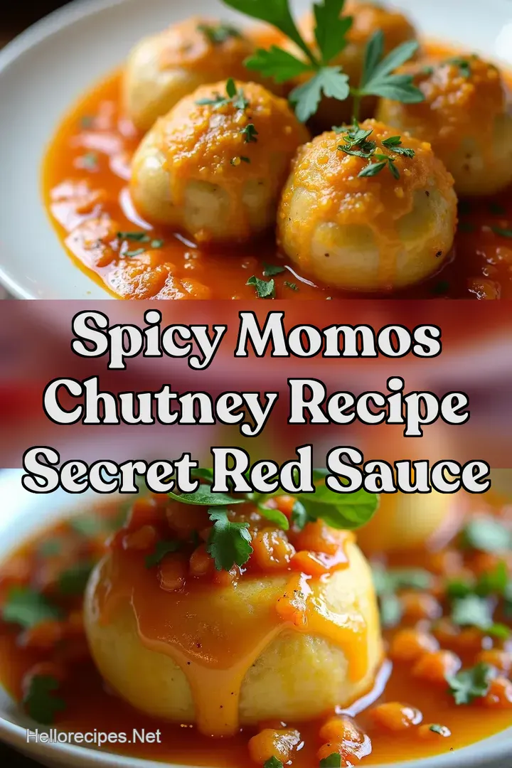 Spicy Momos Chutney Recipe Secret Red Sauce