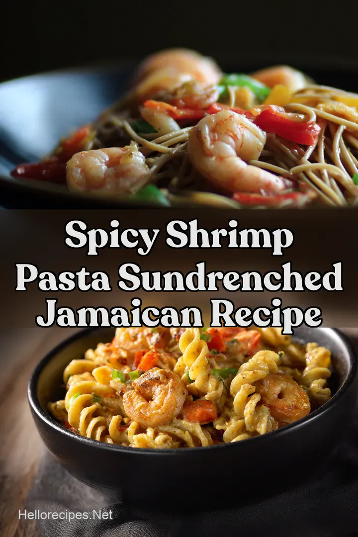 Spicy Shrimp Pasta SunDrenched Jamaican Recipe