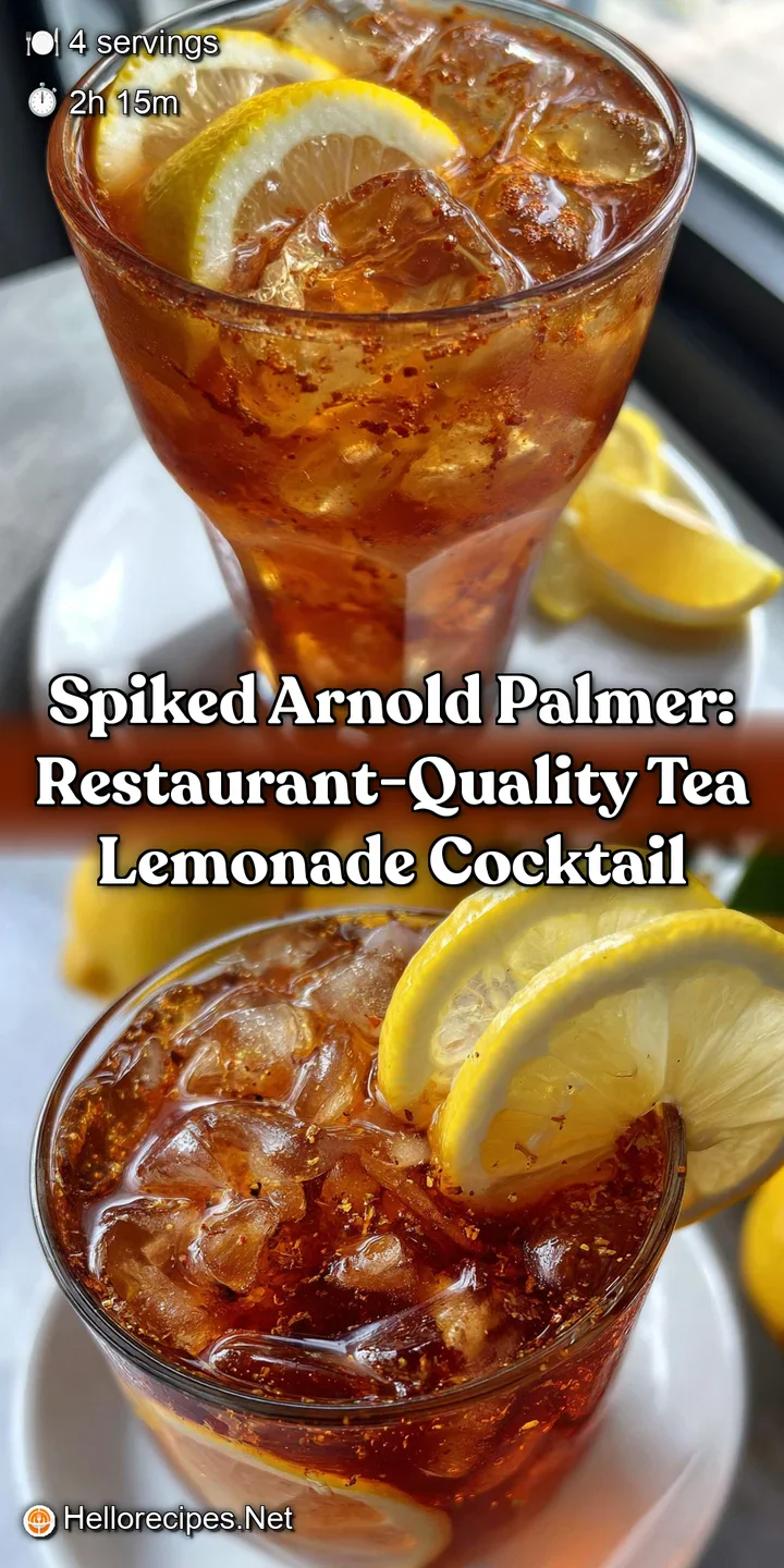 Spiked Arnold Palmer: Restaurant-Quality Tea Lemonade Cocktail