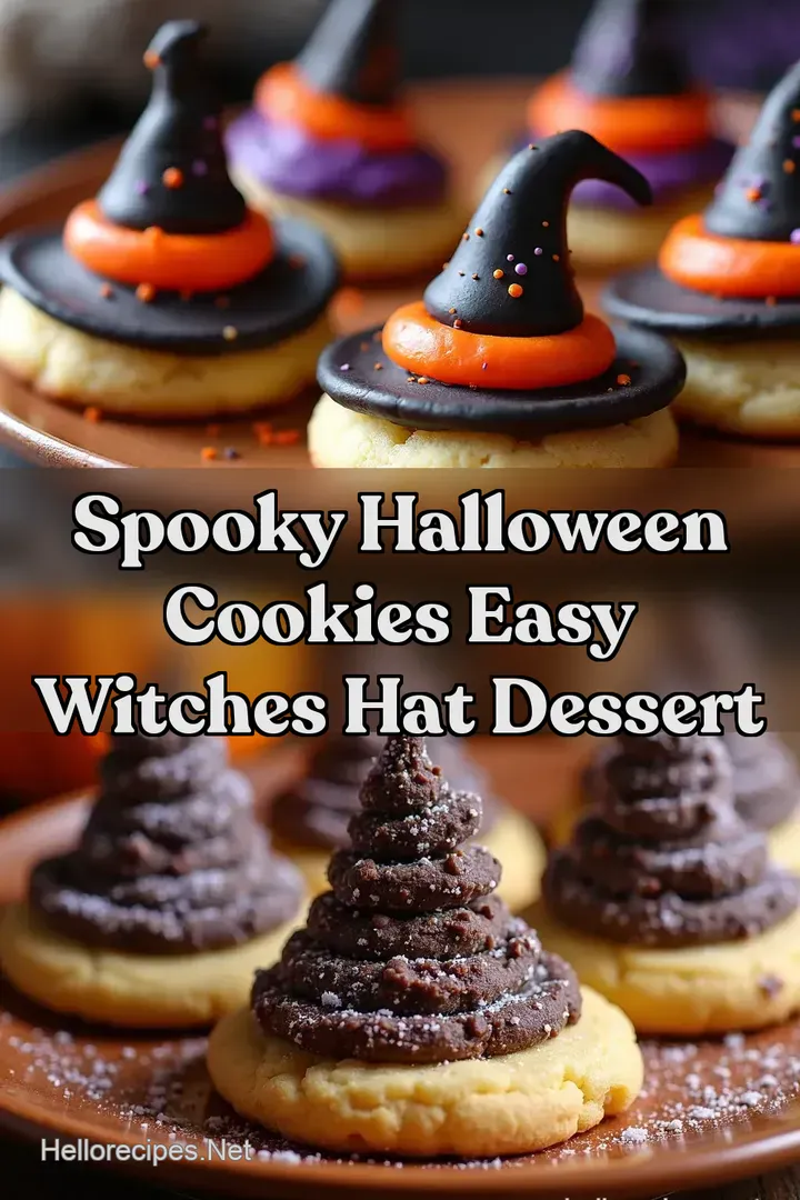 Spooky Halloween Cookies Easy Witches Hat Dessert