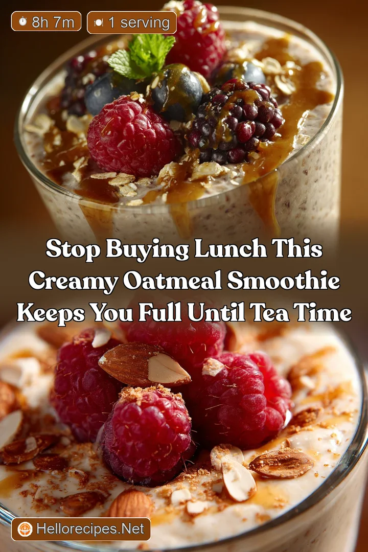 Stop Buying Lunch This Creamy Oatmeal Smoothie Keeps You Full Until Tea Time