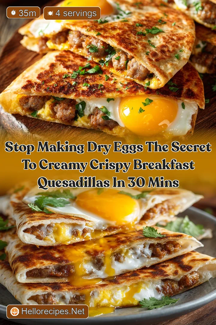 Stop Making Dry Eggs The Secret to Creamy Crispy Breakfast Quesadillas in 30 Mins