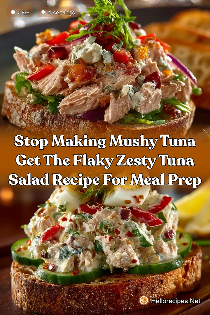 Stop making mushy tuna Get the Flaky Zesty Tuna Salad Recipe for Meal Prep