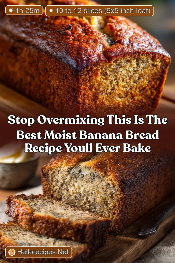 Stop Overmixing This is the Best Moist Banana Bread Recipe Youll Ever Bake