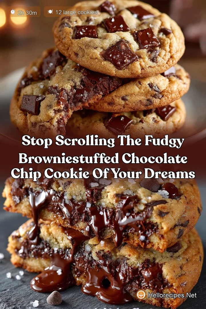 Stop Scrolling The Fudgy BrownieStuffed Chocolate Chip Cookie of Your Dreams
