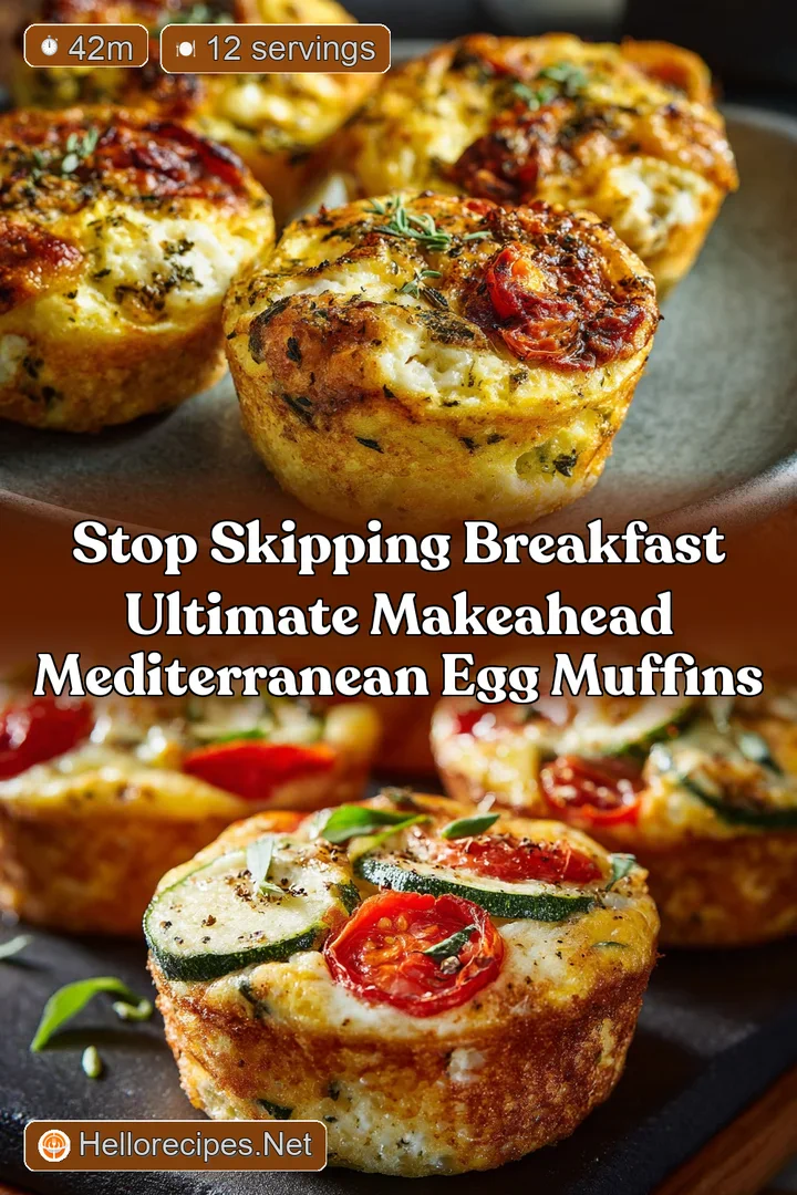 Stop Skipping Breakfast Ultimate MakeAhead Mediterranean Egg Muffins