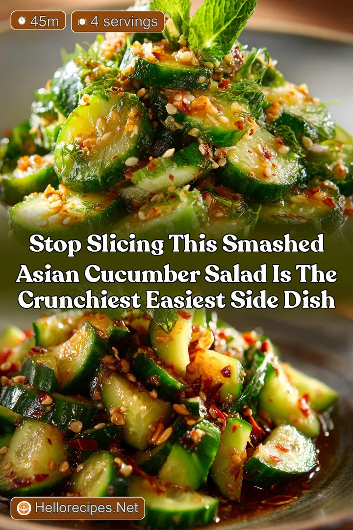 Stop Slicing This Smashed Asian Cucumber Salad is the Crunchiest Easiest Side Dish