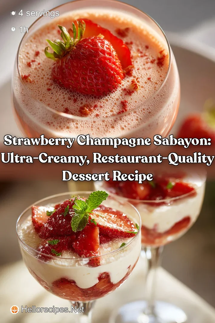 Strawberry Champagne Sabayon: Ultra-Creamy Restaurant-Quality Dessert Recipe