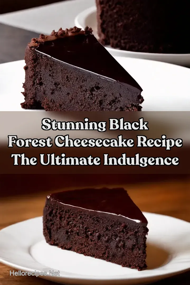 Stunning Black Forest Cheesecake Recipe The Ultimate Indulgence