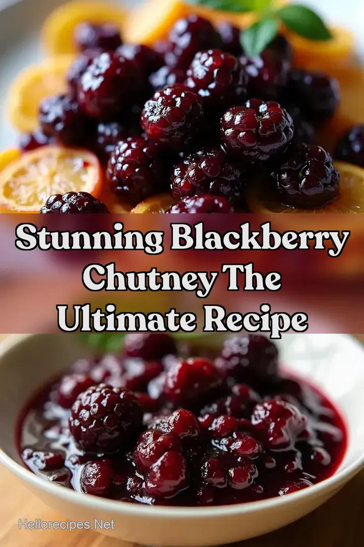 Stunning Blackberry Chutney The Ultimate Recipe