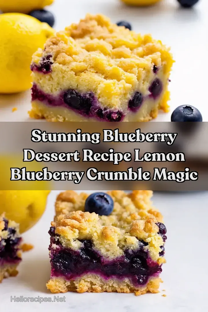 Stunning Blueberry Dessert Recipe Lemon Blueberry Crumble Magic