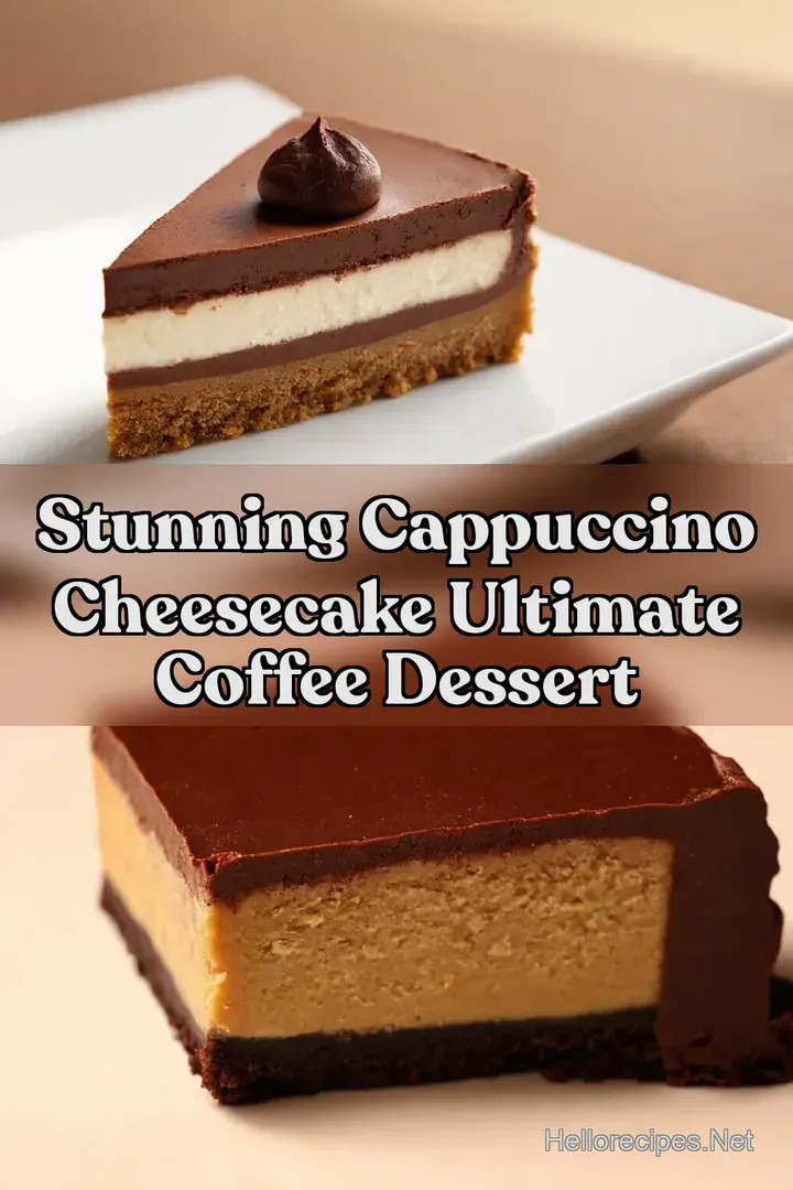 Stunning Cappuccino Cheesecake Ultimate Coffee Dessert