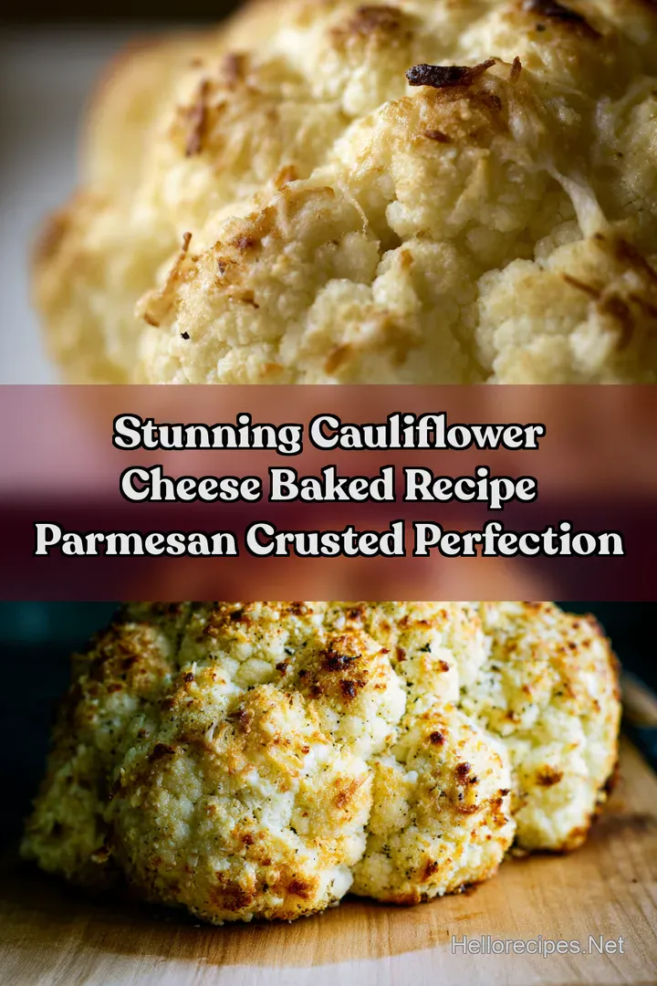 Stunning Cauliflower Cheese Baked Recipe Parmesan Crusted Perfection