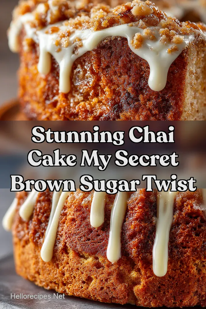 Stunning Chai Cake My Secret Brown Sugar Twist