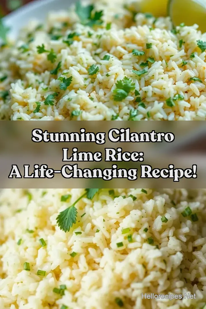 Stunning Cilantro Lime Rice: A Life-Changing Recipe!