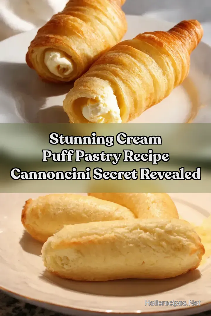Stunning Cream Puff Pastry Recipe Cannoncini Secret Revealed
