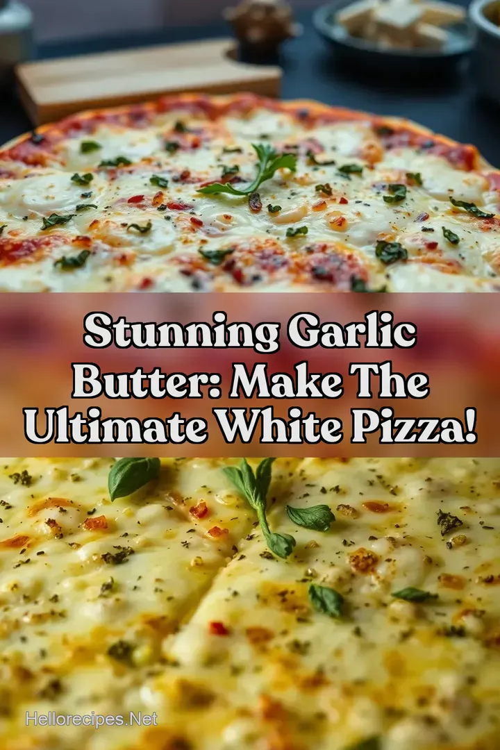 Stunning Garlic Butter: Make the Ultimate White Pizza!