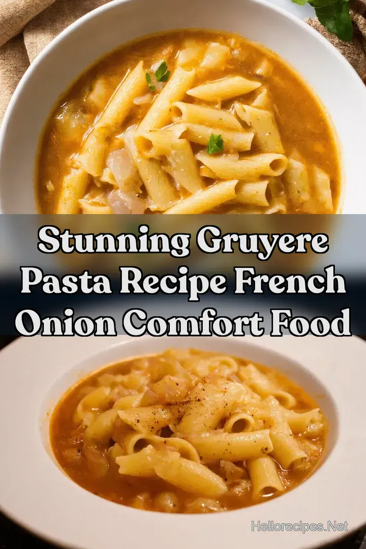 Stunning Gruyere Pasta Recipe French Onion Comfort Food